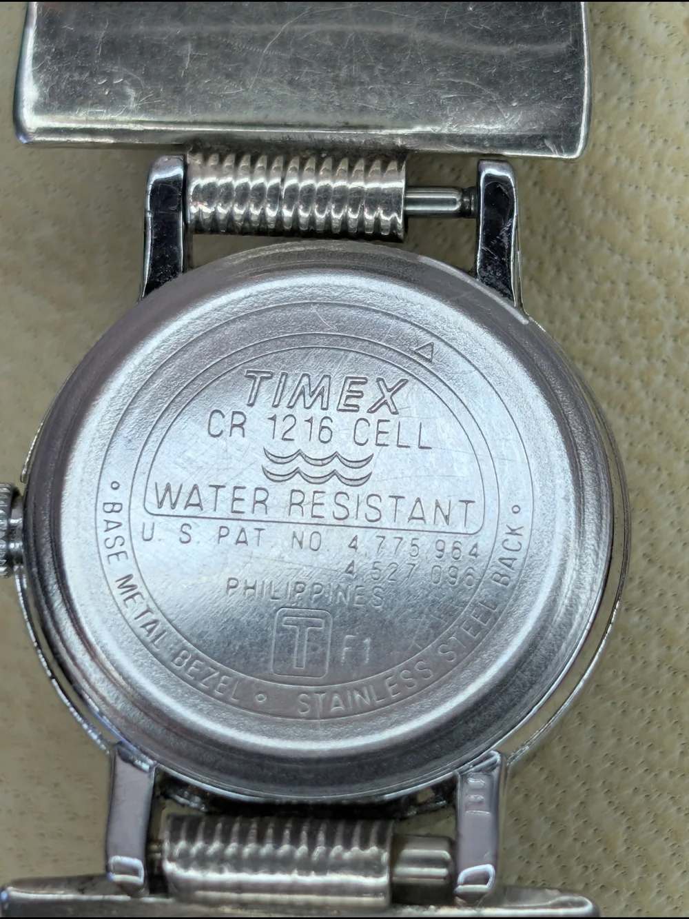 Vintage Navajo Sterling Silver Turquoise Timex Indiglo Watch - Signed Native - Picture 7 of 10